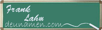 Frank Lahm Visitenkarte